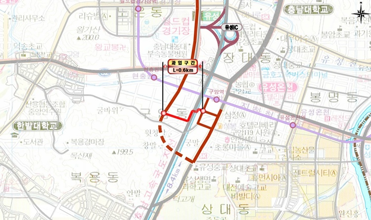 1. 유성광역복합환승센터 임시 진입도로 7월 1일 개통 1.jpg
