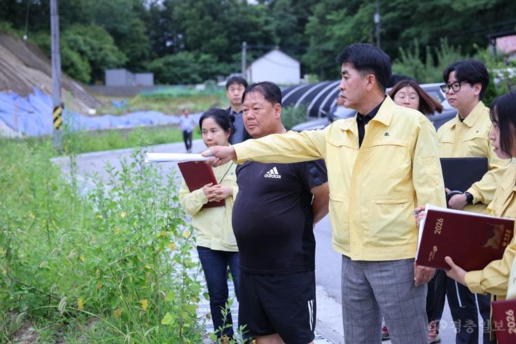 7.9.최재형 보은군수, 집중호우 대응 총력… 재난취약지역 긴급 현장점검(1).JPG