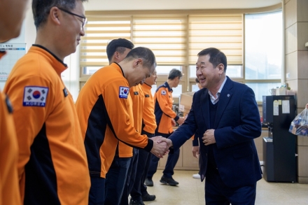 이재영 증평군수, ‘소방의 날’ 맞아 소방공무원 격려