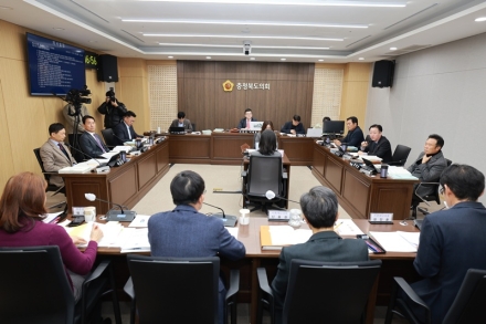 충북도의회 건설환경소방위원회 제3회 추가경정예산안 심사