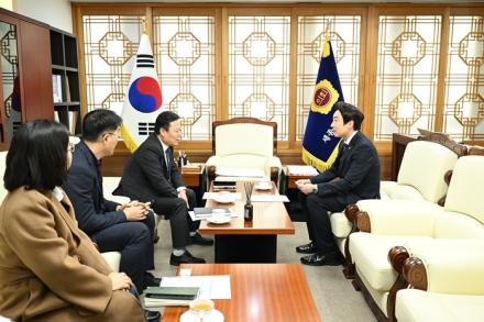 임채성 의장, 국민연금공단 대전세종지역본부와 간담회 가져.