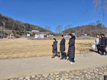 전도성 진천부군수, 설 명절 대비 농다리 현장점검