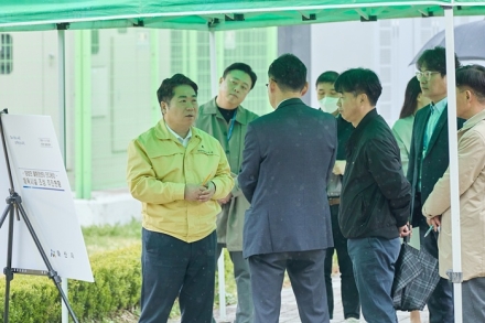 아산시, ‘탕정 물환경센터 체육시설 조성’ 대상지 현장점검