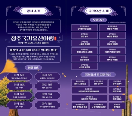 청주 원도심, 국가유산 야행·골목길축제로 24~26일 들썩인다