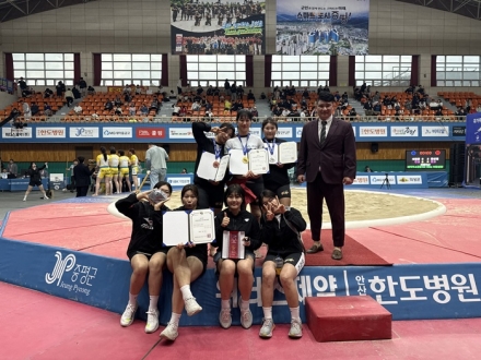 괴산군청 여자 씨름단, 증평인삼배 전국대회서 '맹활약’