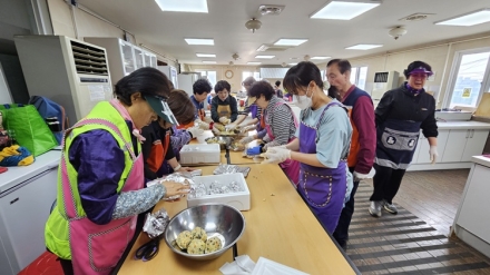 세종시자원봉사센터, 자이아파트 화재 현장 ‘주먹밥 나눔’ 봉사
