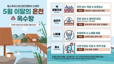 (재)헬스케어스파산업진흥원, 5월 ‘이달의 온천’에 아산 옥수탕 선정