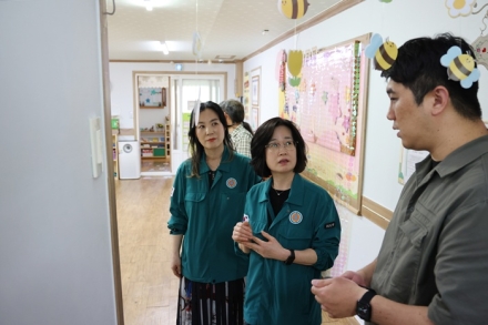 보은군, 집중안전점검 현장점검 실시…사랑어린이집 안전관리 점검
