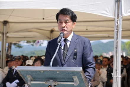 보은군, 제71회 현충일 추념식 거행…순국선열 희생정신 기려