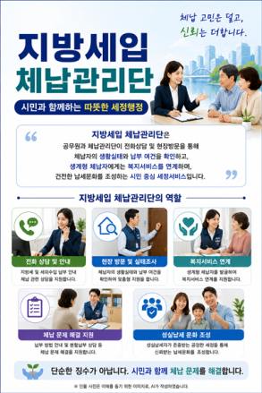 세종시, 지방세입 체납관리단 기간제 근로자 13명 모집