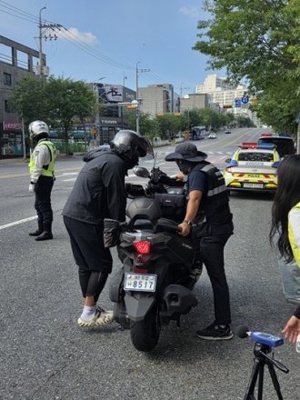 대전시, 운행차 소음·불법 개조 합동단속 실시