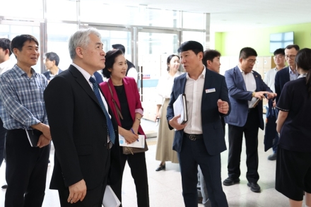 세종교육감직인수위, 학생 건의 따라 세종장영실고 현장 방문