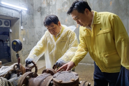 이재영 충북 증평군수, 집중호우 대비 긴급 현장 점검