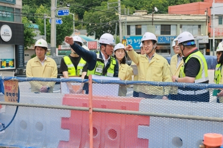 허태정 대전시장, 재해취약지역 현장점검