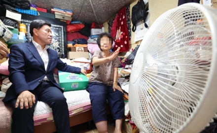황인호 대전 동구청장, 폭염‧폭우 대비 취약계층 현장 점검
