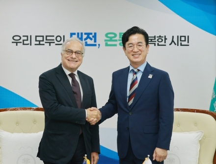 허태정 시장, EU 대사와 회동…과학기술·탄소중립 협력 확대
