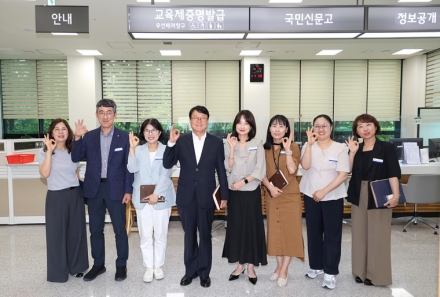 오석진 교육감, 민원봉사실 직원들과 현장 소통…"민원행정 개선"