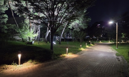 청주시, 대농근린공원 안심 빛채움 경관조성사업 완료