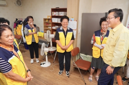 장기수 천안시장, 복지현장서 폭염 대비 안전점검