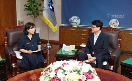 오석진 대전교육감, 학부모 시민기자와 대담…“더 깊이 듣고 더 넓게 소통”