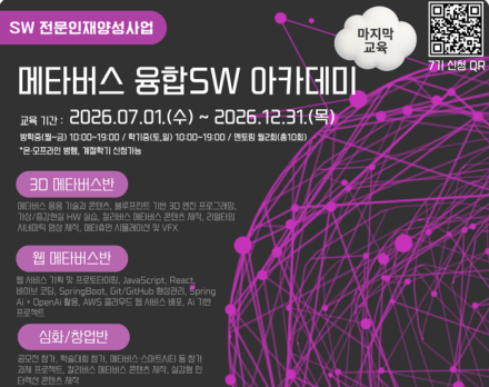 홍익대 세종캠퍼스 메타버스 융합SW 아카데미, 7기 마지막 중간발표