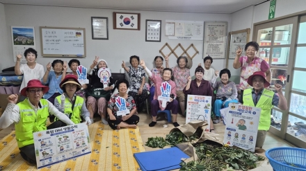 세종시자원봉사센터, 읍·면 경로당 60곳 찾아 어르신 900여 명 돌봄