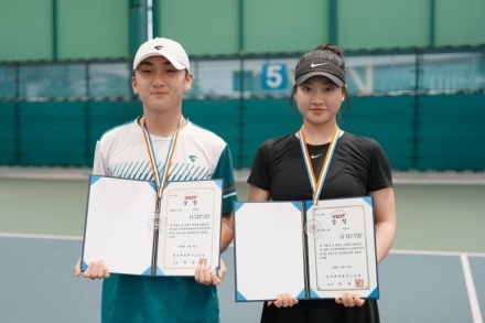 순천향대 김세현, 전국추계대학테니스연맹전 혼합복식 준우승