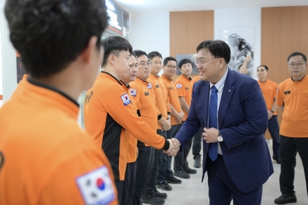 조상호 세종시장, 추석 연휴 현장 근무 경찰·소방대원 격려