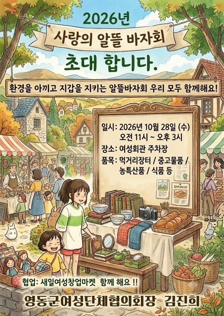 3. 영동군여성단체협의회, 28일 이웃사랑 실천 위한 ‘사랑의 알뜰바자회’ 개최.jpg