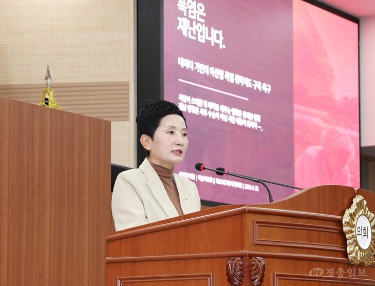 이기애 아산시의원, ‘아산형 폭염 취약지도’ 구축 제안