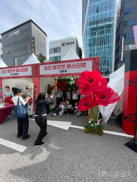 지난 3일~4일 이틀간 서울 강남구에서 열린 `강남페스티벌`현장에서 괴산군 축제 홍보부스를 운영하는 모습 (2).jpg